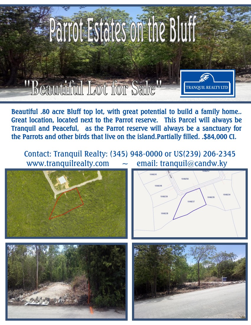 Parrot Estates ~ Cayman Brac