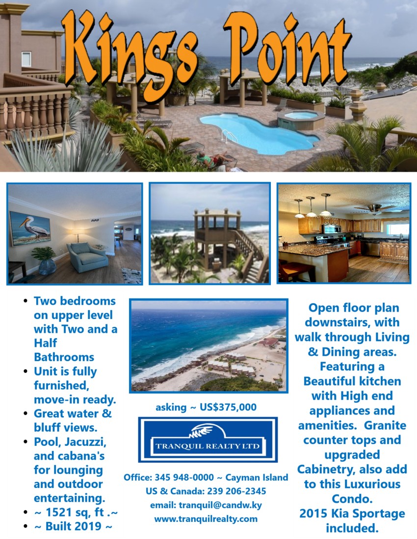 Waterfront Cayman Brac ~ Kings Point